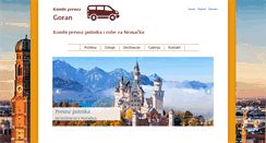 Desktop Screenshot of gorankombiprevoz.com